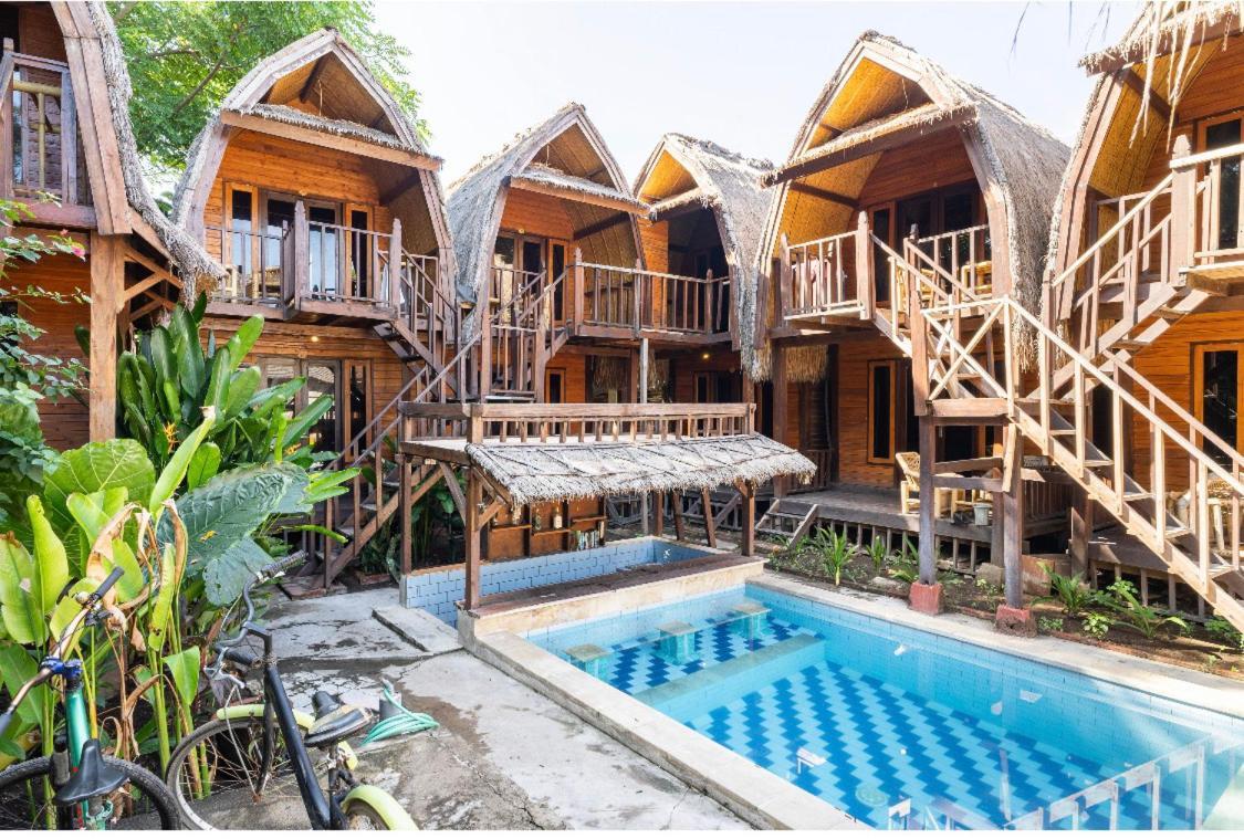 Deep House Bungalows Gili Trawangan Buitenkant foto